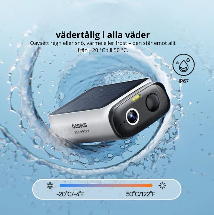 Baseus Security S1 Lite Solcellsövervakningskamera Trådlös